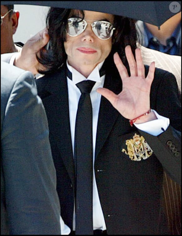 Michael Jackson à Santa Maria en Californie. Le 13 juin 2005.
