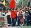 Michael Jackson et Lisa Marie Presley à Neverland en 1995.