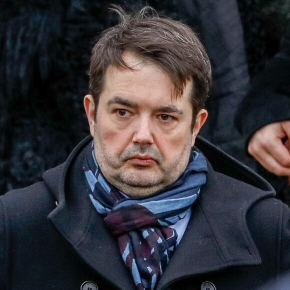 Jean-François Piège - Obsèques de Sébastien Demorand à la Coupole du crématorium du cimetière du Père-Lachaise à Paris, France, le 31 janvier 2020. 