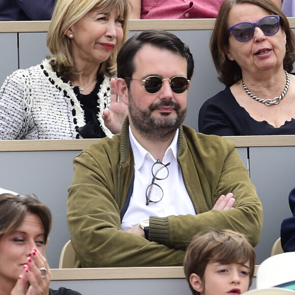 Jean-François Piège - People dans les tribunes lors de la finale messieurs des internationaux de France de tennis de Roland Garros 2019 à Paris le 9 juin 2019. © JB Autissier/Panoramic/Bestimage 