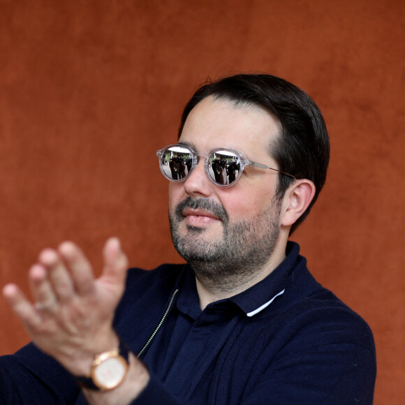 Jean-François Piège - Célébrités dans le village des internationaux de France de tennis de Roland Garros à Paris, France, le 8 juin 2019. ©Jacovides-Moreau / Bestimage 