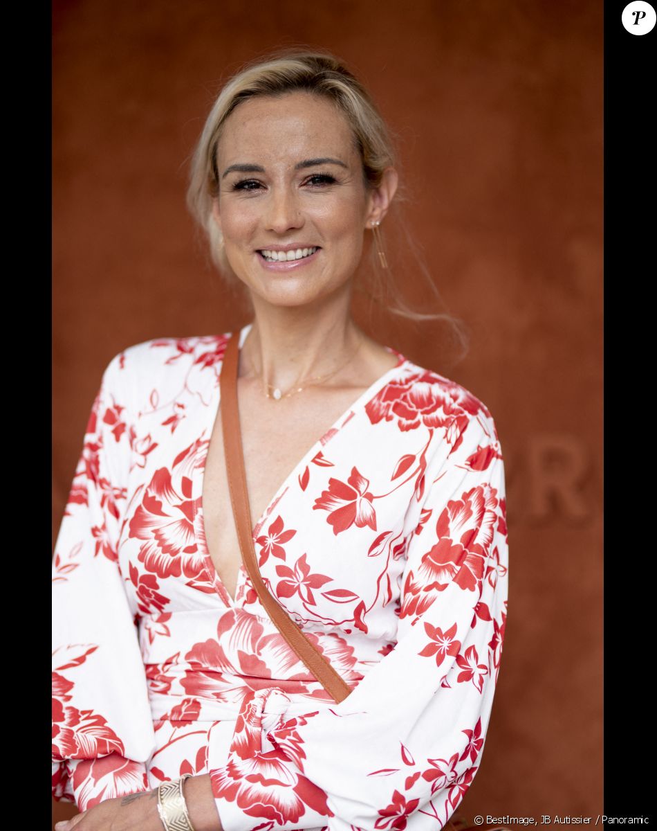 Elodie Gossuin et son mari Bertrand Lacherie au village lors des internationaux de France à Roland Garros le 12 juin 2021. © JB Autissier / Panoramic / Bestimage