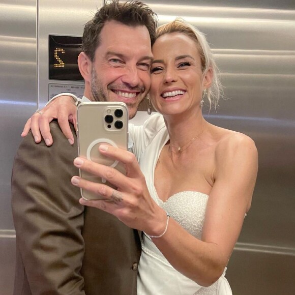 Elodie Gossuin et son mari Bertrand Lacherie.