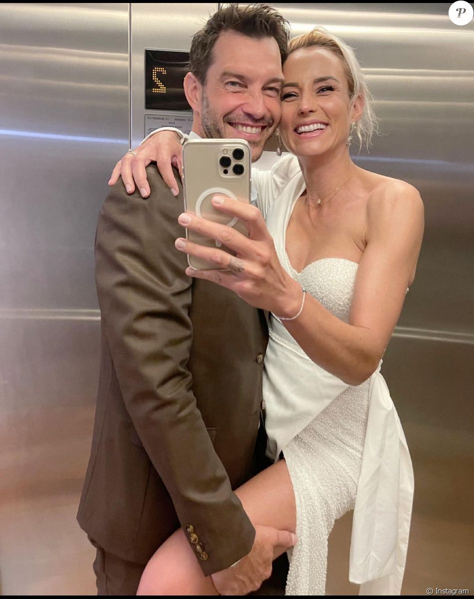Elodie Gossuin et son mari Bertrand Lacherie.