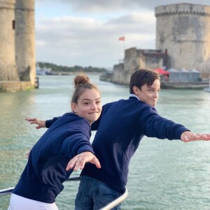 Rose et Jules, les enfants aînés d'Elodie Gossuin.