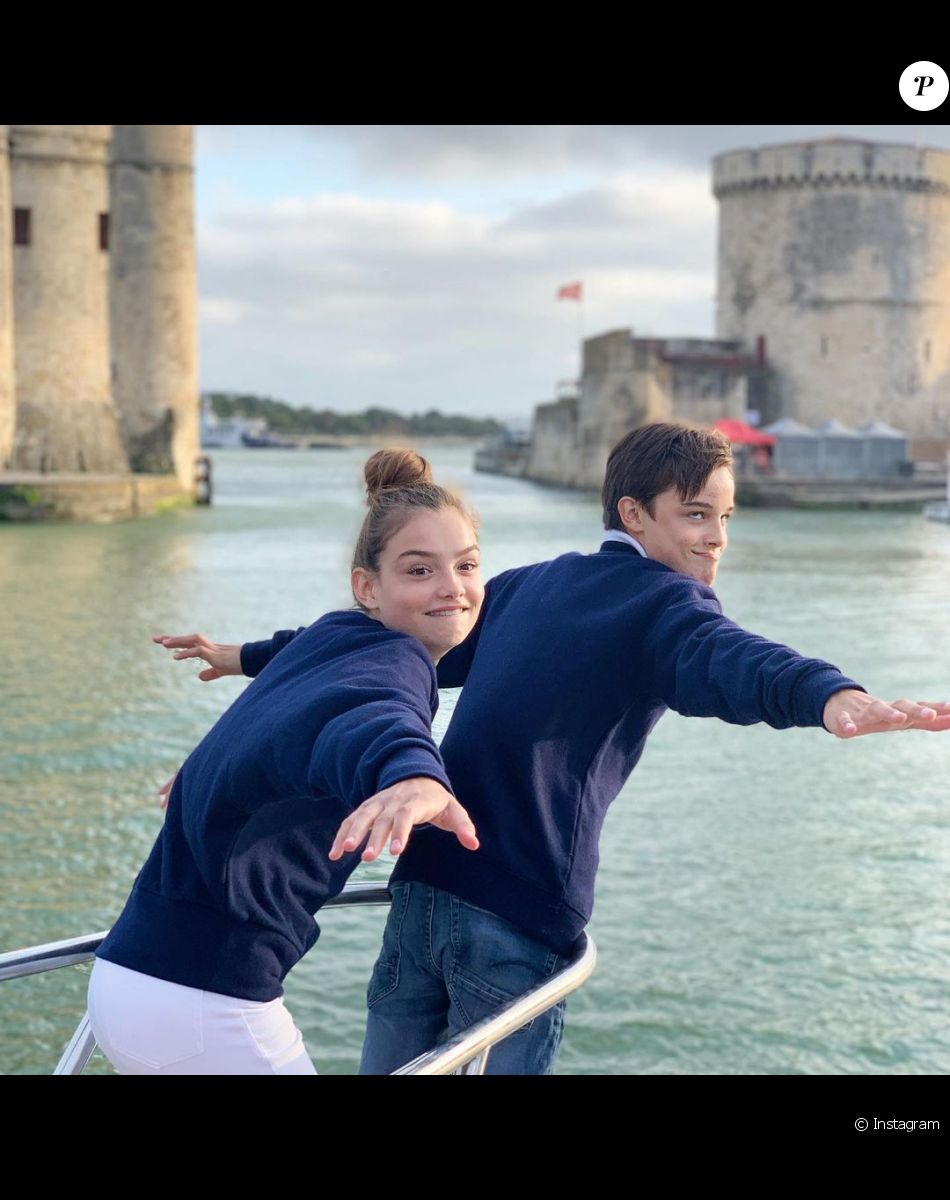 Rose et Jules, les enfants aînés d'Elodie Gossuin.