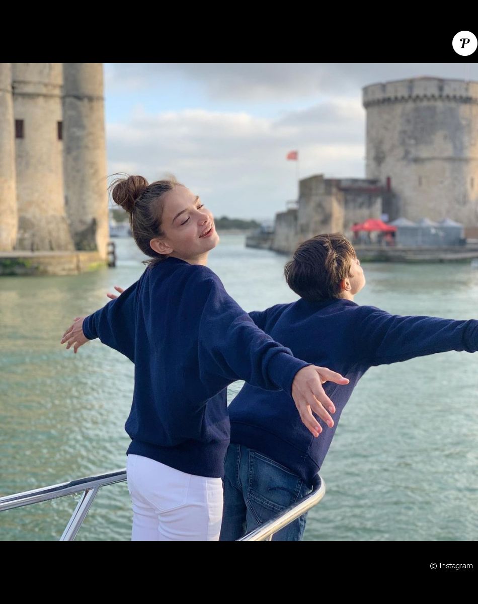 Rose et Jules, les jumeaux aînés d'Elodie Gossuin.