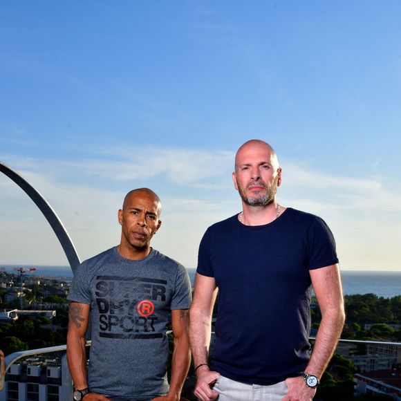 Exclusif -Shurik'n et Akhenaton du groupe I AM - Enregistrement de l'émission de télévision "Du son sur les toits" à Marseille, sur le toit du MAMO (Centre d'art de la Cité radieuse de Marseille), qui sera diffusée le 26 août sur France 2 puis sur Culture Box. Le 27 mai 2021 © Bruno Bebert / Bestimage 