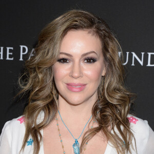 Alyssa Milano au photocall du 10ème anniversaire du gala caritatif "Core" à Los Angeles, le 15 janvier 2020. 