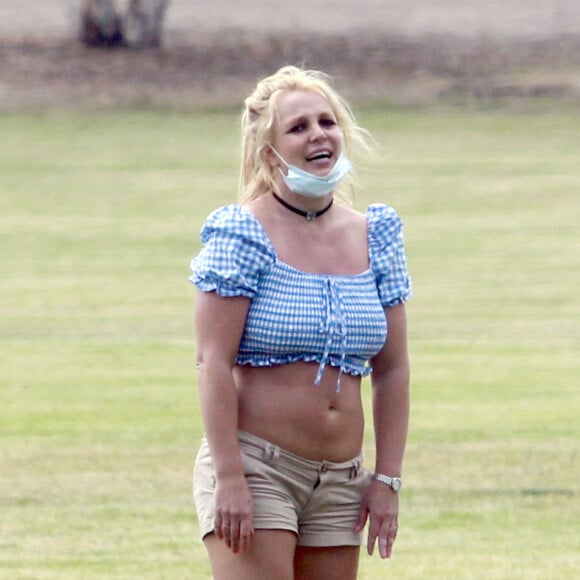 Exclusif - Britney Spears à Los Angeles le 16 juin 2020.