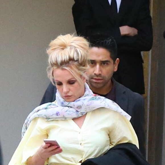 Exclusif - Britney Spears sort de son hôtel parisien pour se rendre à l'Accorhotels Arena le 28 août 2018.
