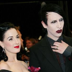 Dita von Teese et Marilyn Manson au Festival de Cannes en 2006. © Guillaume Gaffiot/Bestimage
