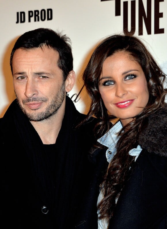 Malika Ménard et son compagnon Michaël Cohen - Avant première du film "Un + Une" de Claude Lelouch à l'UGC Normandie à Paris le 23 novembre 2015.