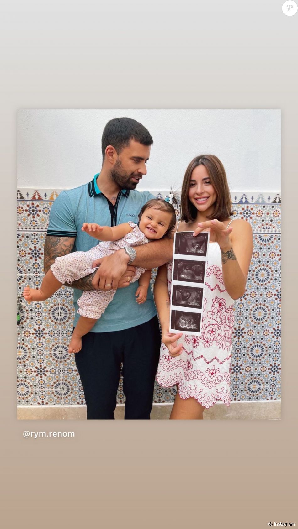 Rym Renom et Vincent Queijo ont annoncé attendre leur deuxième enfant sur Instagram le 26 aaoût 2021.