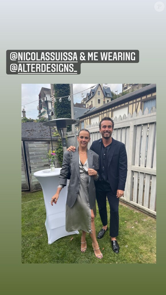 Pauline Ducruet au mariage d'une amie en Normandie, sur Instagram le 27 août 2021.