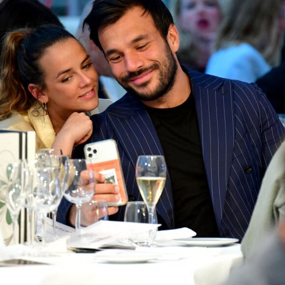 Pauline Ducruet et son compagnon Maxime Giaccardi - Soirée Amber Lounge 2021 Fashion Show au Grimaldi Forum pendant le 78ème Grand Prix de Monaco, le 21 mai 2021. © Bruno Bebert/Bestimage