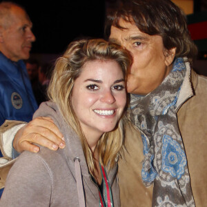 Bernard Tapie et sa fille Sophie lors des Gucci Masters 2013 à Paris. Le 7 décembre 2013 © Gwendoline Le Goff / Panoramic / Bestimage