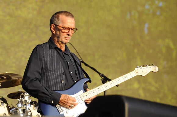 Eric Clapton en concert au British Summer Time Hyde Park à Londres le 8 juillet 2018.