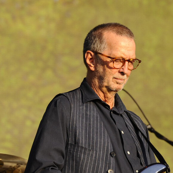 Eric Clapton en concert au British Summer Time Hyde Park à Londres le 8 juillet 2018.