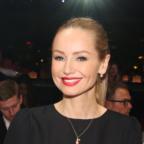 Exclusif - Adriana Karembeu - Le jury et les invités posent et déjeunent juste avant le début du défilé de la 15ème édition de "Top Model Belgium" au Lido à Paris, le 3 février 2019. © Philippe Doignon / Denis Guignebourg / Bestimage