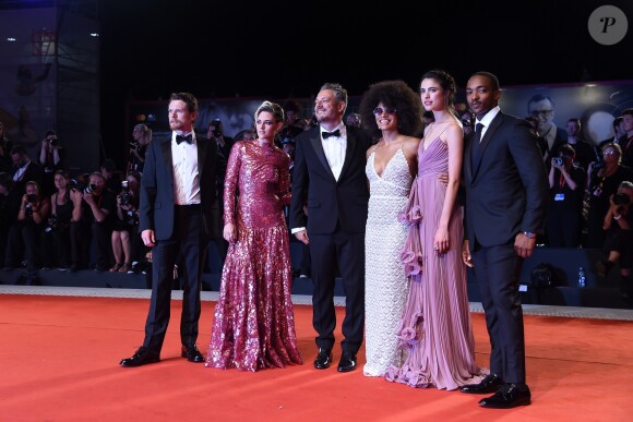 Jack O'Connell, Kristen Stewart, Benedict Andrews, Zazie Beetz, Margaret Qualley et Anthony Mackie assistent à la projection du film "Seberg" lors du 76ème festival du film de Venise. Le 30 Août 2019.