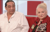 Josiane Balasko et son mari George Aguilar invités de "Vivement dimanche" - France 2