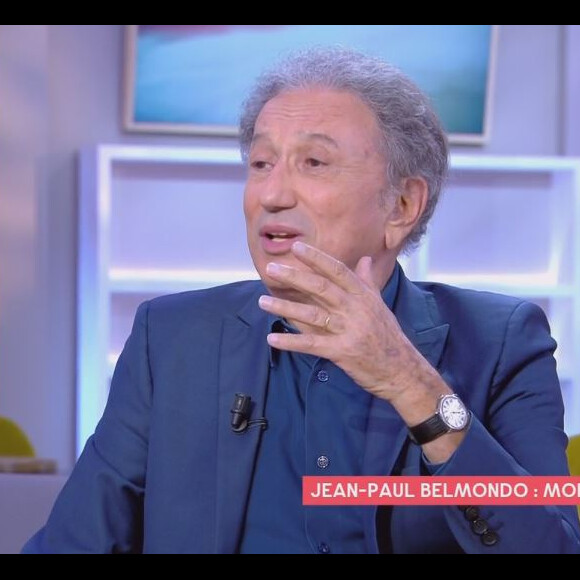 Michel Drucker évoque son ami Jean-Paul Belmondo, mort le 6 septembre 2021 - émission "C à vous" sur France 5