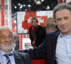 Jean-Paul Belmondo, Michel Drucker - Enregistrement de l'emission "Vivement Dimanche" a Paris le 10 avril 2013, diffusée le 14 avril. 