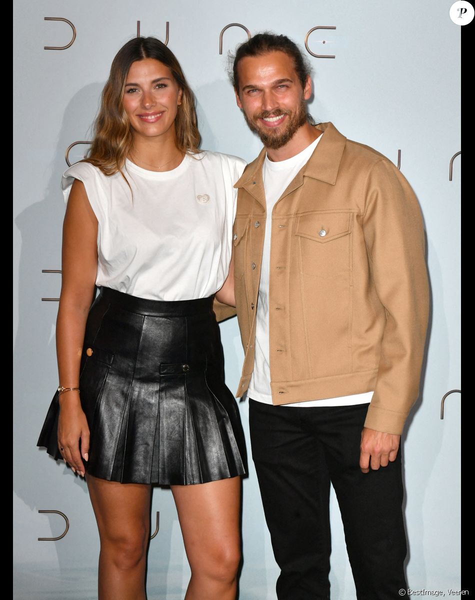 Camille Cerf et son compagnon Théo Fleury - Projection du film "Dune" au cinéma Le Grand Rex à Paris, le 6 septembre 2021. © Veeren/Bestimage