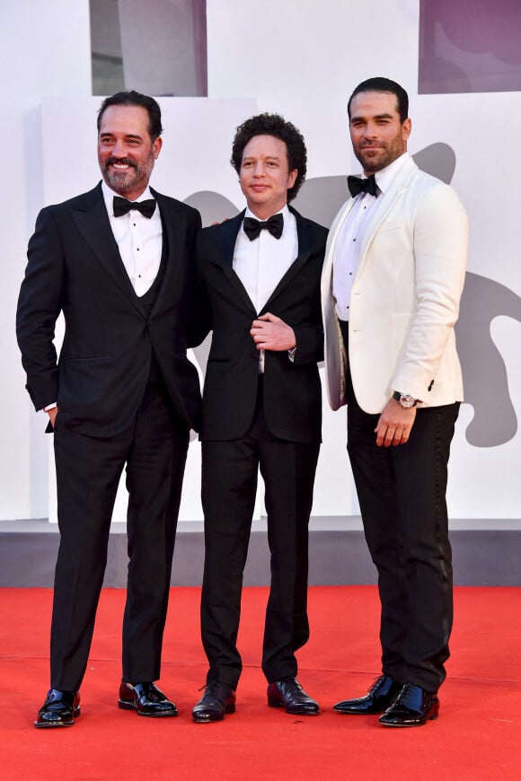 Miguel Mier, Michel Franco, Alejandro Nones - Tapis rouge du film "La Caja" lors du festival international du film de Venise (La Mostra), le 6 septembre 2021.