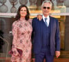 Veronica Berti, son mari Andrea Bocelli - Tapis rouge du film "La Caja" lors du festival international du film de Venise (La Mostra), le 6 septembre 2021.