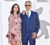 Veronica Berti, son mari Andrea Bocelli - Tapis rouge du film "La Caja" lors du festival international du film de Venise (La Mostra).