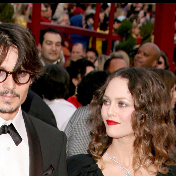 Johnny Depp et Vanessa Paradis aux Oscars.