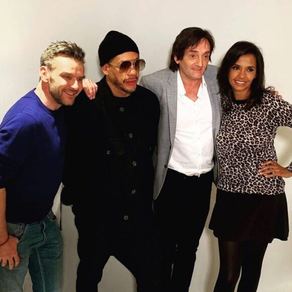 Karine Le Marchand pose avec JoeyStarr pour son émission sur RTL. Instagram, le 9 septembre 2021.