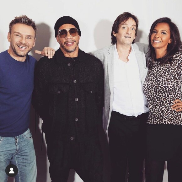Karine Le Marchand pose avec JoeyStarr pour son émission sur RTL. Instagram, le 9 septembre 2021.