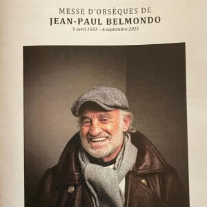 Messe d'obsèques de Jean-Paul Belmondo célébrée le 10 septembre 2021 à Paris.