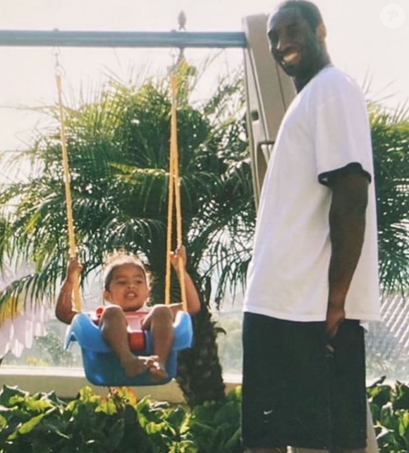 Kobe Bryant et sa fille Natalia, enfant. Photo publiée le 20 juin 2021.