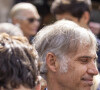 Paul Belmondo et ses fils Giacomo et Victor Belmondo lors des obsèques de Jean-Paul Belmondo en l'église Saint-Germain-des-Prés, à Paris le 10 septembre 2021. © Cyril Moreau / Bestimage