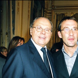 Julien Courbet et Gérard Louvin au Ministère de la Culture à Paris.