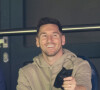 Lionel Leo Messi - People en tribune lors de la rencontre de football Paris Saint Germain PSG contre Clermont (4-0) au Parc des Princes à Paris.