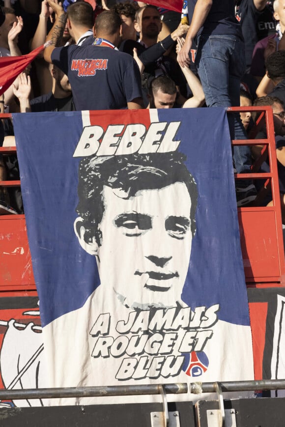 - People en tribune lors de la rencontre de football Paris Saint Germain PSG contre Clermont (4-0) au Parc des Princes à Paris le 11 septembre 2021 