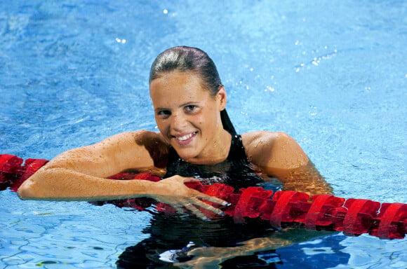 Laure Manaudou aux Jeux Olympiques d'Athènes en 2004.