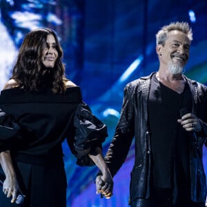 Exclusif - Jenifer Bartoli et Florent Pagny - Concert hommage à Johnny Hallyday "Que je t'aime" à l'AccorHotels Arena Paris Bercy à Paris. Le 14 septembre 2021 © Borde-Jacovides-Moreau / Bestimage