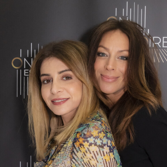 Julie Zenatti et Rose - Backstage de l'émission OEED (On Est En Direct). Paris, le 20 mars 2021. © Jack Tribeca / Bestimage