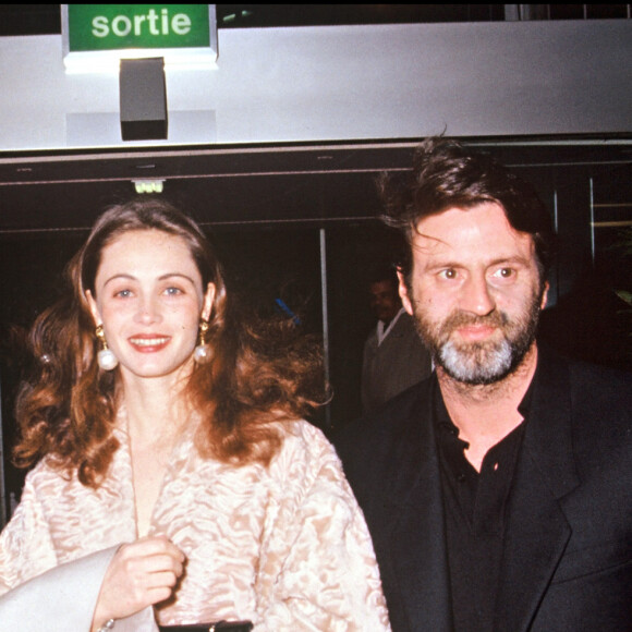 Archives - Emmanuelle Béart et Daniel Auteuil à la cérémonie des César. 1992.