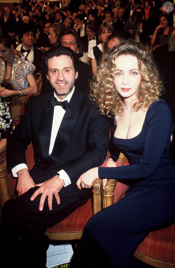 Archives - Daniel Auteuil et Emmanuelle Béart lors de la cérémonie des César. 1990.