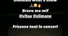 Amel Bent, première fan de ses amis Slimane et Vitaa.