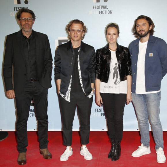 Emmanuel Georges producteur, Alex Lutz, Audrey Lamy, Arthur Sanigou - Soirée de clôture du Festival de la Fiction de La Rochelle. Le 18 septembre 2021 © Christophe Aubert via Bestimage