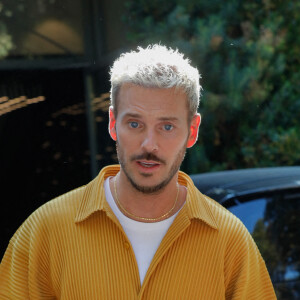 Exclusif - M. Pokora (Matt Pokora) - Les personnalités quittent l'enregistrement de l'émission "Vivement dimanche" au Studio Gabriel à Paris, France, le 02 septembre 2021. © Christophe Clovis / Bestimage 