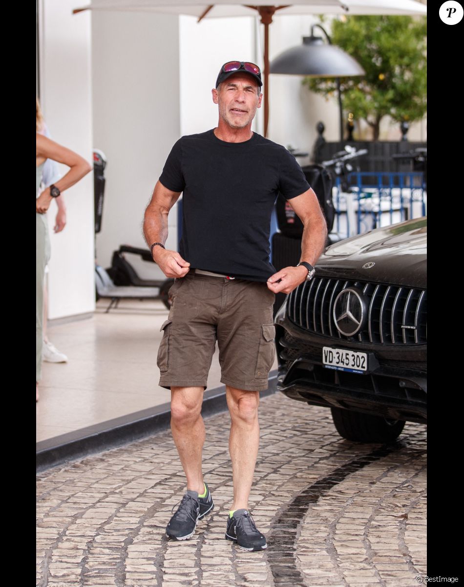 Mike Horn à la sortie de l'hôtel "Martinez" lors du 74ème Festival International du Film de Cannes, le 8 juillet 2021